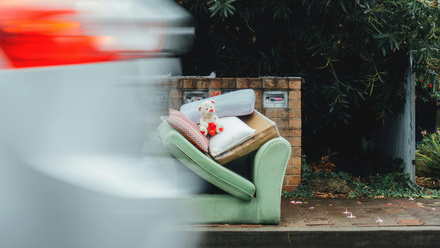 fly tipping outside house